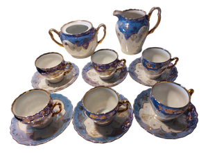Vintage Silesian Coffee Set, 1920, Set of 14