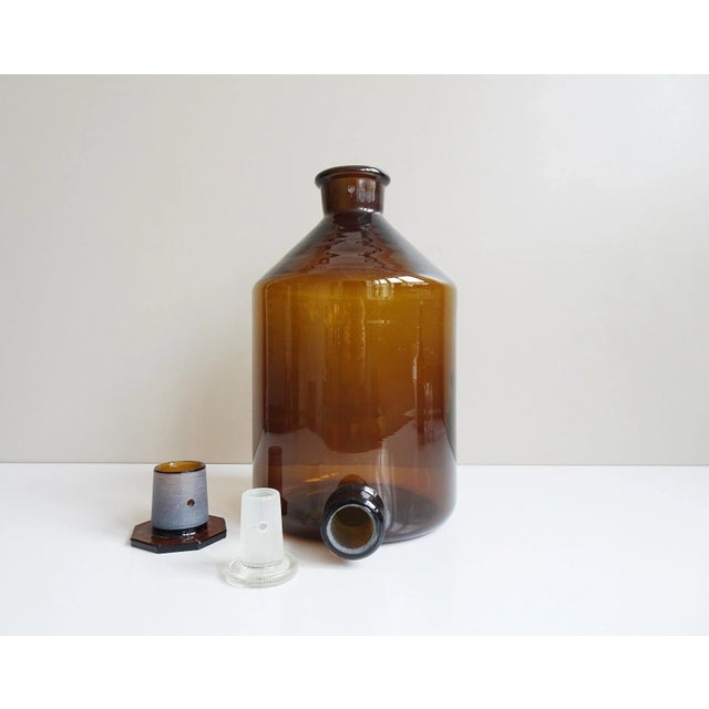 Glass Vintage Pharmacist Bottle, 1960s For Sale - Image 7 of 11