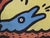 Vintage Dolphin Ride Rug by Keith Haring, 1990s For Sale - Image 3 of 5