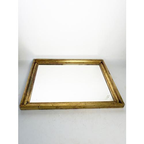 Gilded Mirror with Gold Leaf, 1900s For Sale - Image 3 of 10