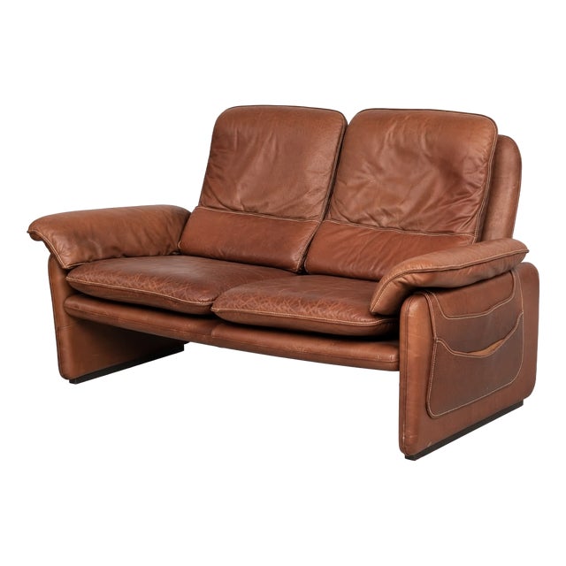 DS 61 Two-Seater Leather Sofa from de Sede, 1970s For Sale