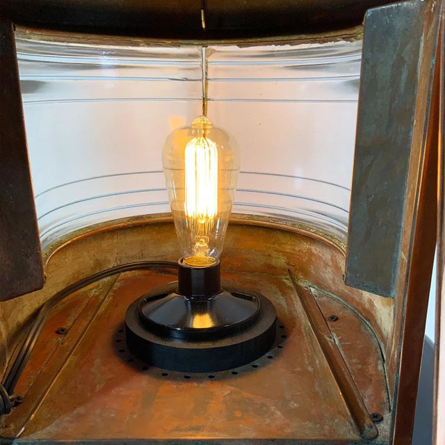 Metal Copper Ships Masthead Lantern by Meteorite of England For Sale - Image 7 of 8