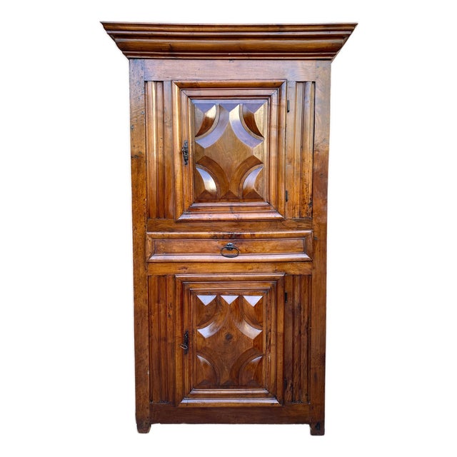 Antique Dutch Baroque Light Oak Cupboard or Cabinet, 18th Century For Sale