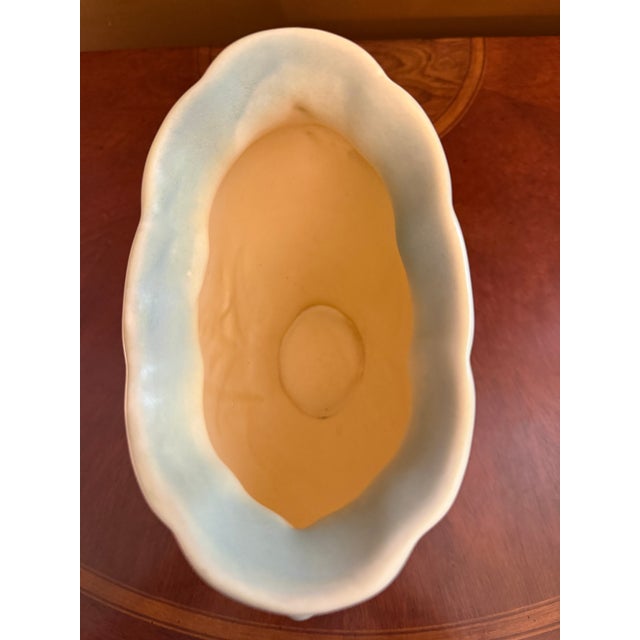Ceramic Hull Art Pottery Calla Lily Vase #530/33 - 7 Double Handle Pillow Vase ca.1938 For Sale - Image 7 of 13