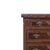 Furniture - Bedside table. English; 20th century, veneered in mahogany and mahogany root with inlays; drop-down top. Chest...