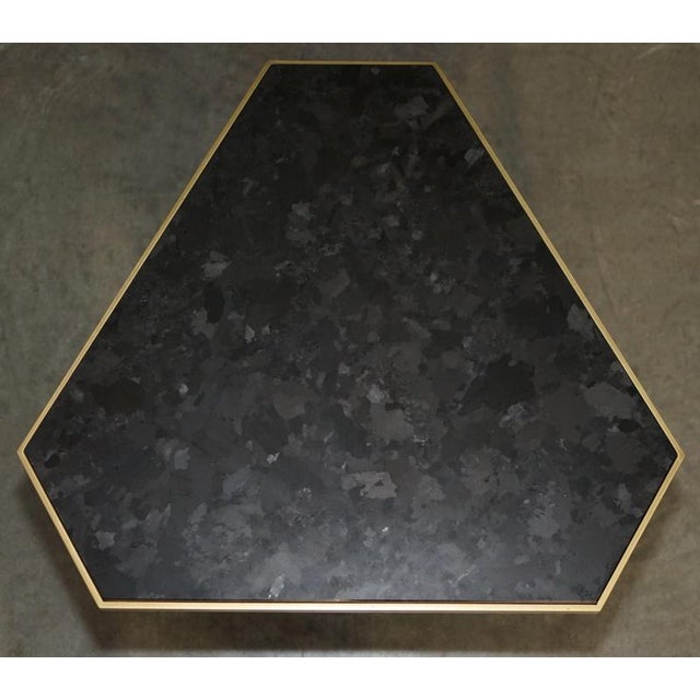 Forma Nero DG-68200 Kravet Tables in Marquina Stone and Satin Brass from Donghia, Set of 6 For Sale - Image 13 of 18