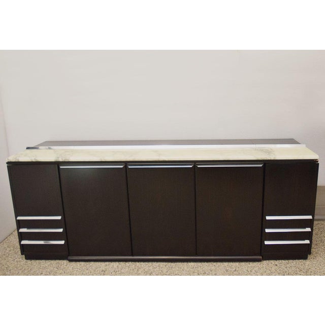 Vintage Sideboard in Marble and Steel by Claudio Salocchi for Sormani, 1970s For Sale - Image 15 of 15