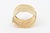1970s Vintage Hand Hammered Gold Plated Cuff Bracelet For Sale - Image 5 of 10