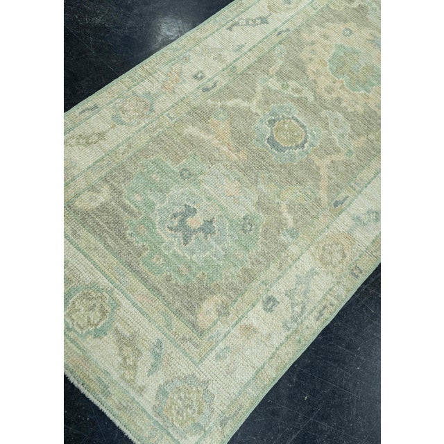 Early 21st Century Turkish Oushak Rug 2'5" x 8'7" #19269 For Sale - Image 5 of 8