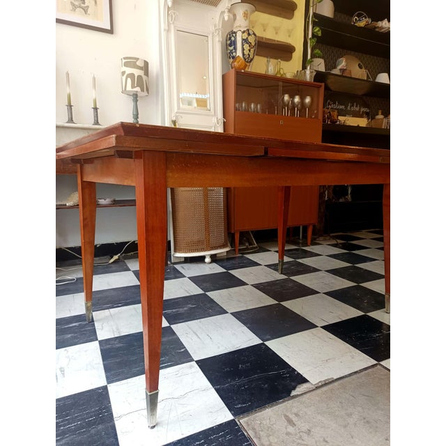 1950s Mid-Century Coffee Table with Compass Legs, 1950s For Sale - Image 5 of 14