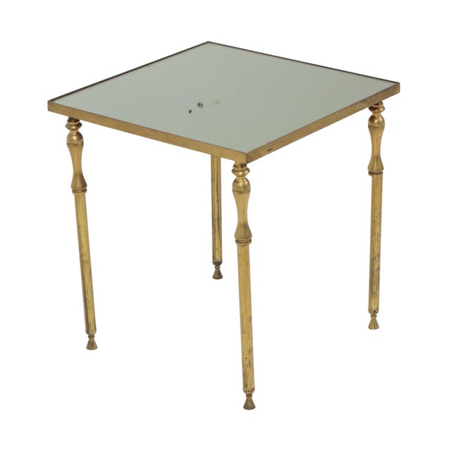 1960s Brass Side Table from Maison Jansen, France, 1960s For Sale - Image 5 of 18