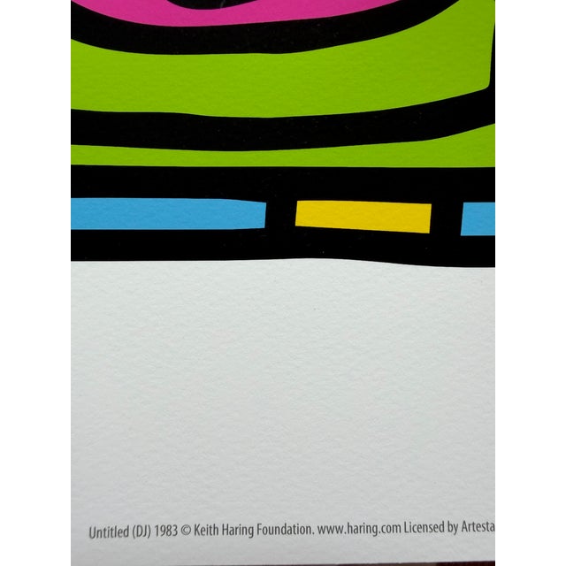 Keith Haring Keith Haring (1958-1990), Untitled (Dj), 1983, Copyright Keith Haring Foundation, Licensed by Artestar Ny, Printed in the Uk For Sale - Image 4 of 9