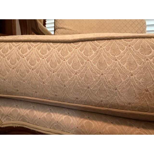 1990s 1990s Drexel Heritage Pair Louis XV French Feuteuil Chairs For Sale - Image 5 of 7