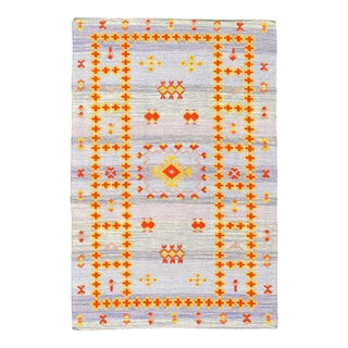Pasargad DC Fine Hand Knotted Flat Weave Moroccan Rug For Sale