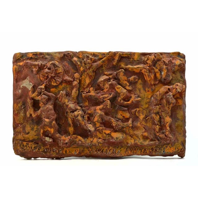 1960s Sirio Pellegrini, Terracotta Relief Sculpture, 1960s, Terracotta For Sale - Image 5 of 5