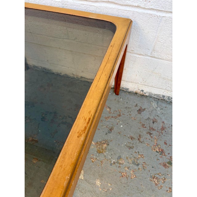 Mid 20th Century Mid-Century Modern Smoked Glass Coffee Table For Sale - Image 14 of 14