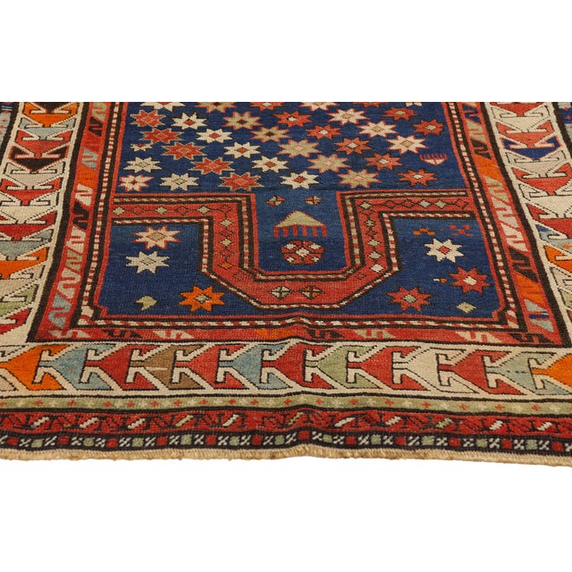 Late 19th Century Caucasian Kazak Prayer Rug, 03'04 X 03'10 For Sale - Image 4 of 10
