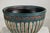 Vintage Emerald-Green Painted Terracotta Planter with Carved Motifs For Sale In New York - Image 6 of 18