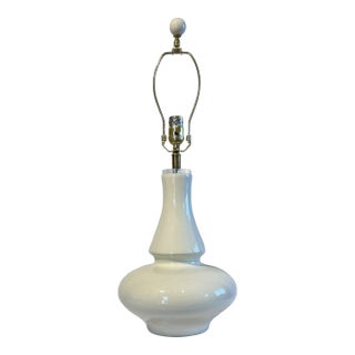 White Proclain Lamp For Sale