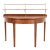 Baker Furniture Federal Banded Mahogany Demilune Console Table or Entry Table For Sale