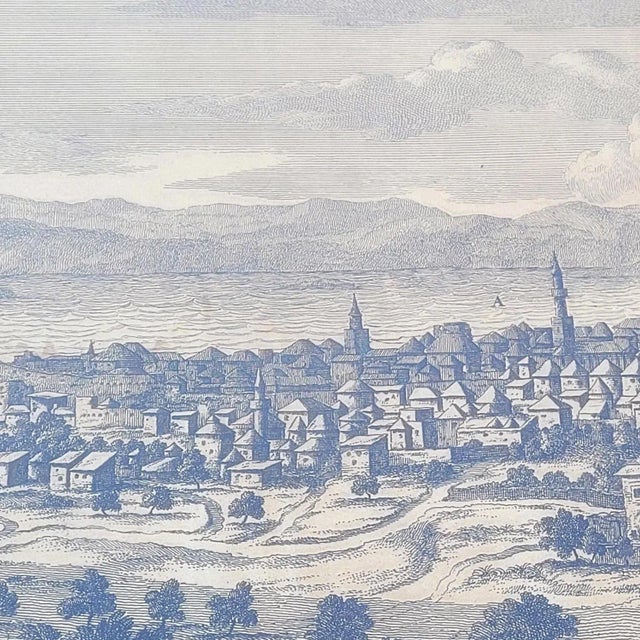 19th Century Panoramic Views of Jerusalem in Scio, Framed Engravings, Set of 2 For Sale - Image 17 of 18