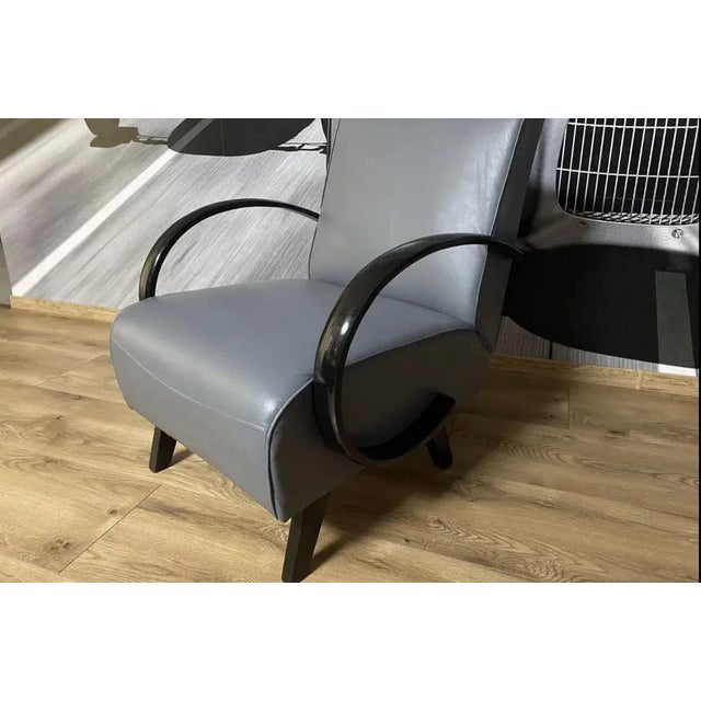 Wood Art Deco Armchair by Jindrich Halabala for Up Závody, 1930s For Sale - Image 7 of 11