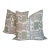 Cowtan & Tout Sarafan Warp Print Pillows in Willow - Pair Double Sided For Sale