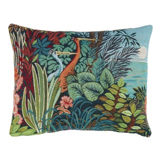 Tropical Birds III Tapestry Cushion With Feather Filler - 38x46cm (15"x18") For Sale