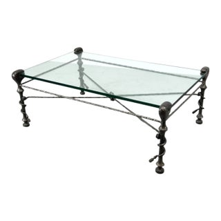 Elevate Your Space With a Rare Coffee Table by Legendary Diego Giacometti 1970s For Sale