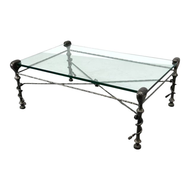 Elevate Your Space With a Rare Coffee Table by Legendary Diego Giacometti 1970s For Sale