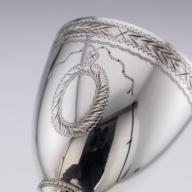 20th Century Elizabeth II Silver Punch Set by C. J. Vander, 1973, Set of 8 For Sale - Image 13 of 18