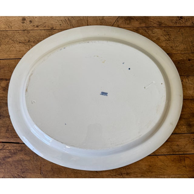 1900 - 1909 1901 Wedgwood Platter "Mandarin Blue" For Sale - Image 5 of 9