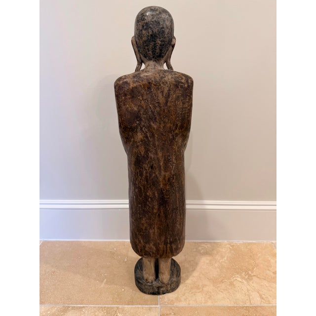 Asian Vintage Se Asia Buddha Statue For Sale - Image 3 of 4
