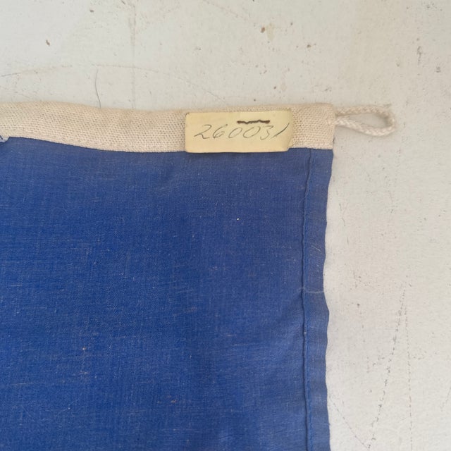 Vintage St. Lucia Nautical Flag Burgee For Sale - Image 9 of 10