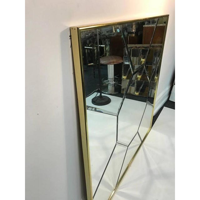 Glass Italian Wall Mirror For Sale - Image 7 of 9