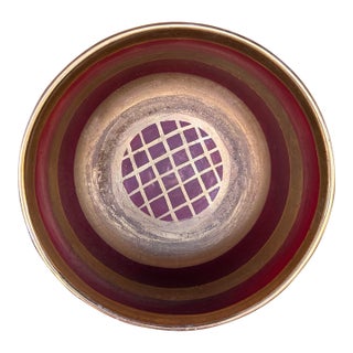 Waylande Gregory Metallic Gold Glazed Art Deco Bowl For Sale