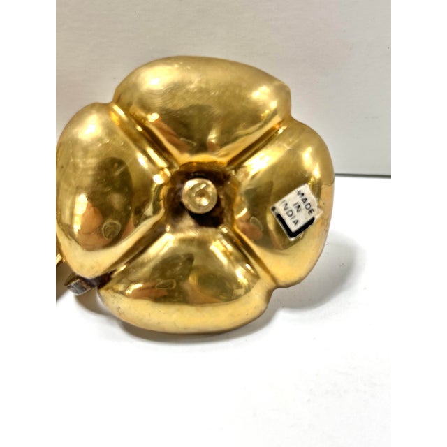 1980s Mini Brass Place Setting Candle Holders - Set of 8 For Sale In Louisville - Image 6 of 8