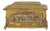 Antique Spanish Gilt Bronze Decorative Casket Box / Silvered & Lined Interior For Sale