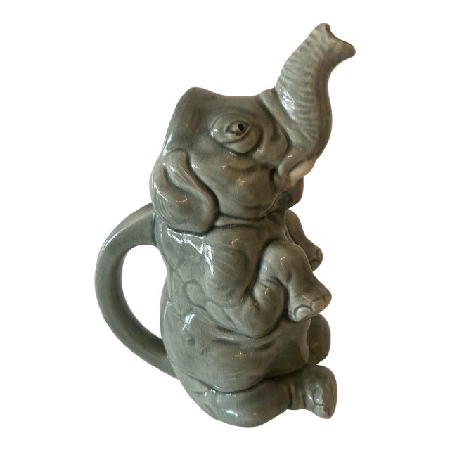 Early 1900s Elephant Slush Pitcher, Made in France For Sale