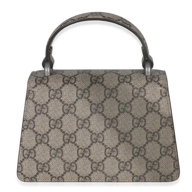 Gucci Beige GG Supreme Canvas Mini Dionysus Top Handle Bag For Sale - Image 4 of 9