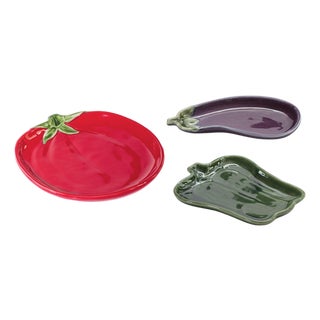 Ceramic Vegetable Plate (Set of 3) For Sale