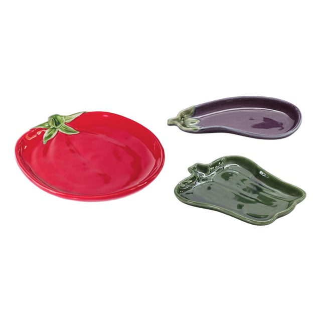 Ceramic Vegetable Plate (Set of 3) For Sale
