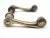 Modern Pair of Modern Lacquered Brass Door Levers For Sale - Image 3 of 7