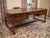 Large Antique Writing Desk in Oak and Leather For Sale - Image 3 of 7