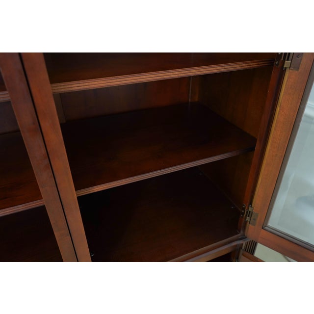 1990s Ethan Allen British Classics 2 Piece Bookcase For Sale - Image 5 of 18