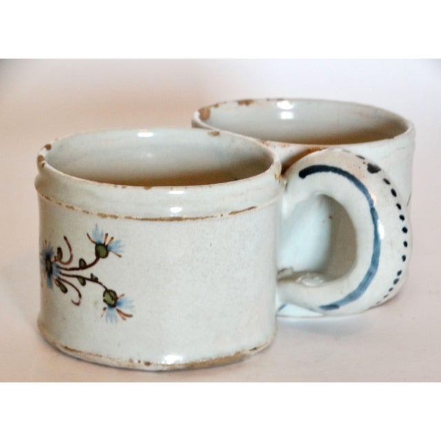 Antique Delft Faience Presentier Double Dish For Sale - Image 6 of 8