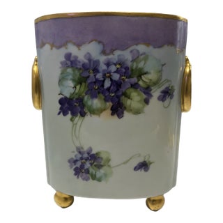Early 20th Century Antique Limoges by William Guerin Vase For Sale