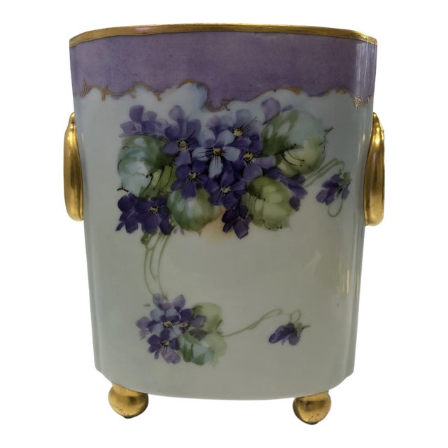 Early 20th Century Antique Limoges by William Guerin Vase For Sale