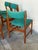 Teak Dining Chairs in Style of Erik Buch Organic Upholstered Seating Set of 5 Denmark 1960s For Sale - Image 4 of 10
