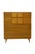 Stunning matched pair of mid-century modern dressers. These large sculptural case pieces feature clean vertical lines,...